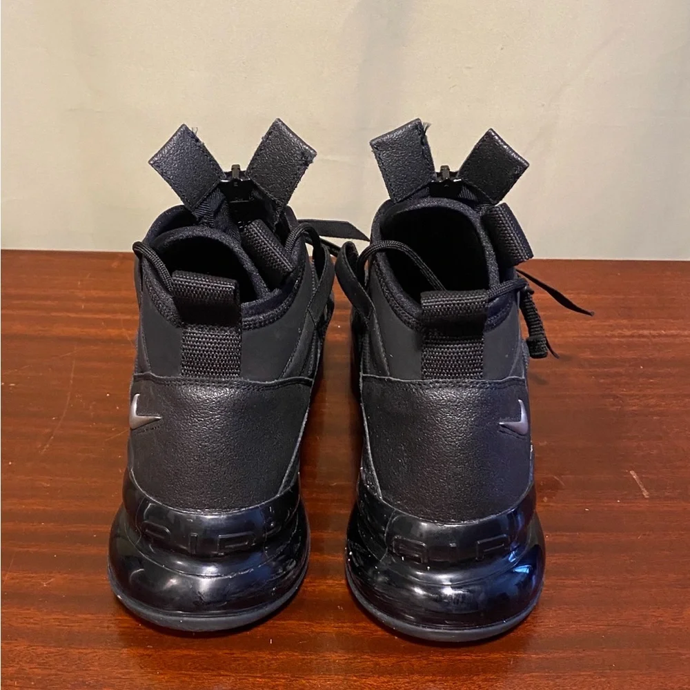 Nike Air Force 270 Utility Black Metallic Silver Mens 10.5 ( AQ0572-002 ) - Picture 4 of 7